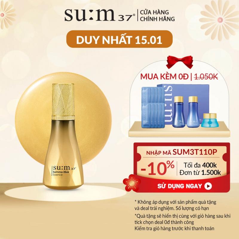 Tinh chất chống lão hóa đa tác động cải thiện 8 vấn đề chuyên sâu Su:m37 8-Miracle Power Essence 30ml