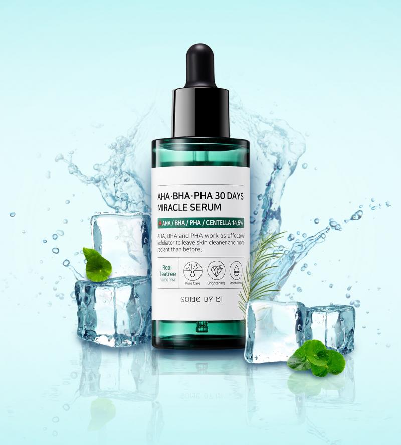 Tinh chất giảm mụn cho da dầu Some By Mi AHA-BHA-PHA 30 Days Miracle Serum Light