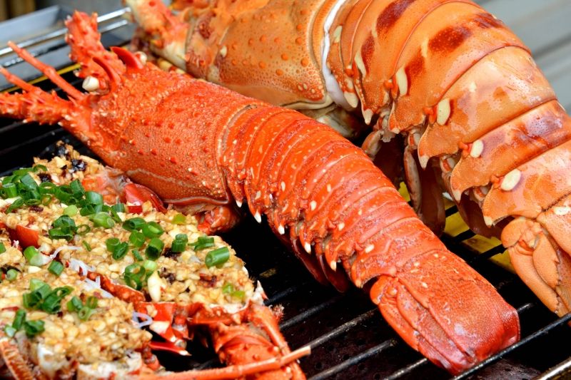Tôm hùm đã được chế biến.