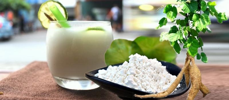 Nước sắn dây giúp giải say bia rượu