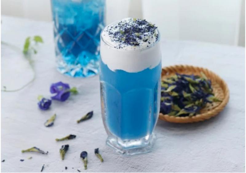 Trà hoa đậu biếc kem cheese