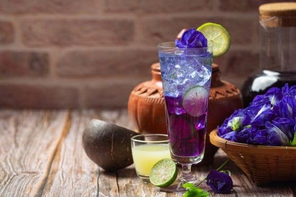 Trà vải, hoa đậu biếc