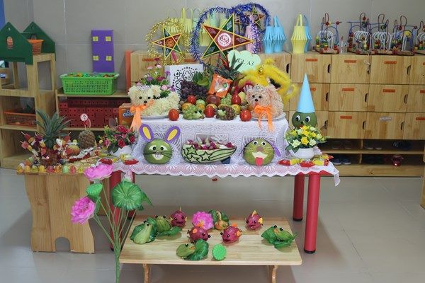 Trang trí mâm cỗ Trung thu