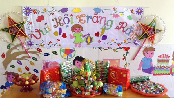 Trang trí mâm cỗ Trung thu