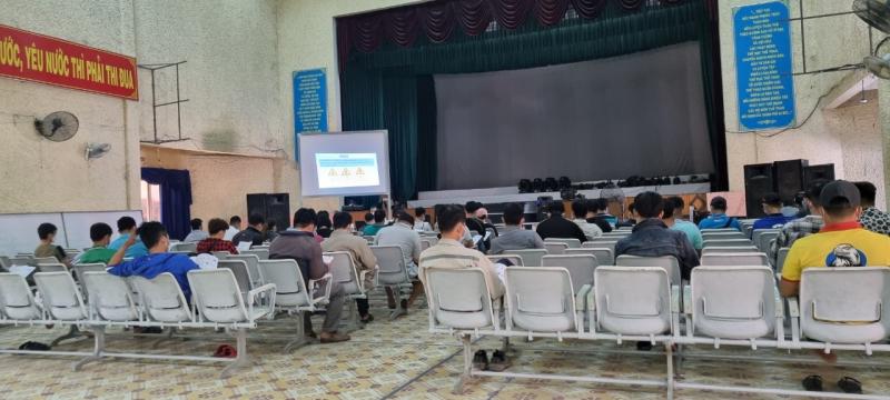 Lớp lý thuyết tại Trường dạy nghề lái xe ô tô Bến Tre