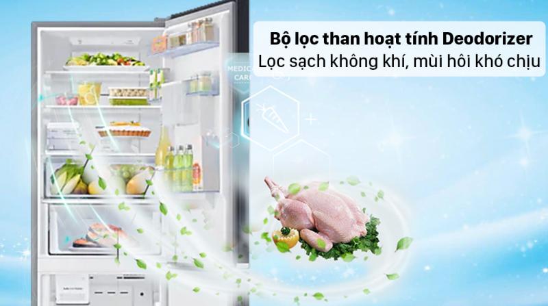 Tủ lạnh Samsung Inverter 307L làm đá tự động RB30N4190BU/SV