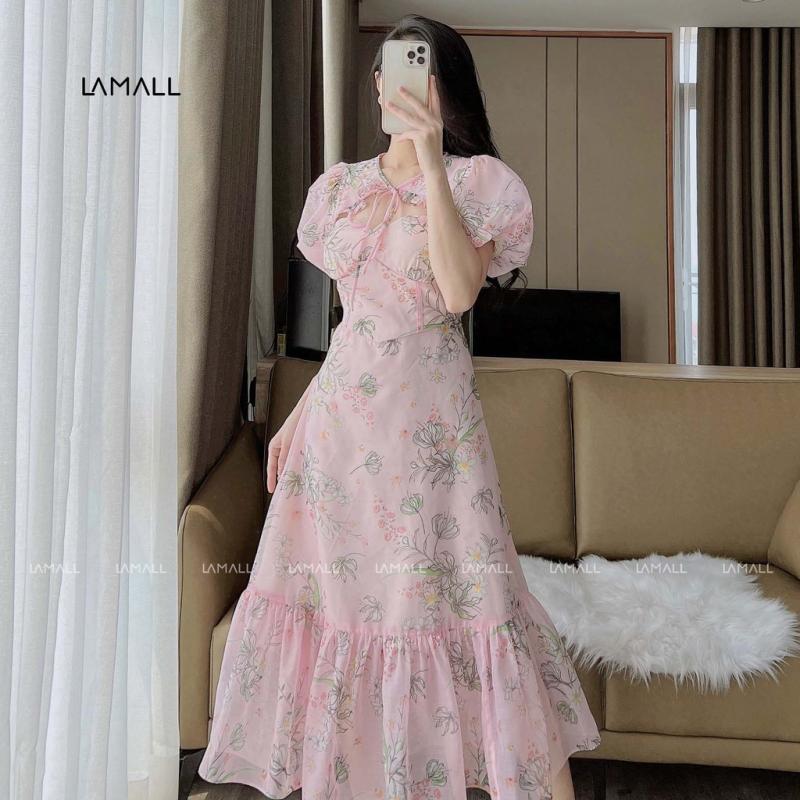 Váy thiết kế tiểu thư LAMALL