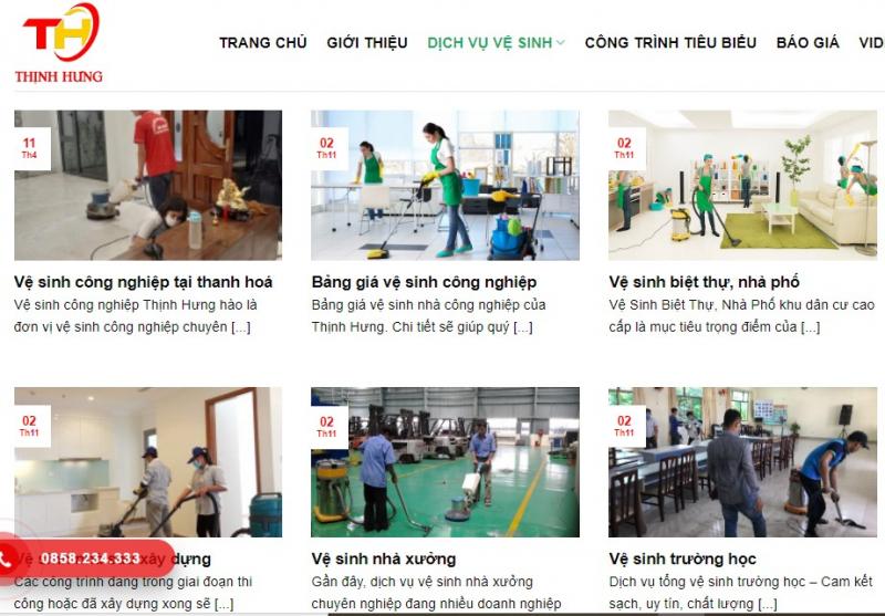 Vệ sinh công nghiệp Thịnh Hưng