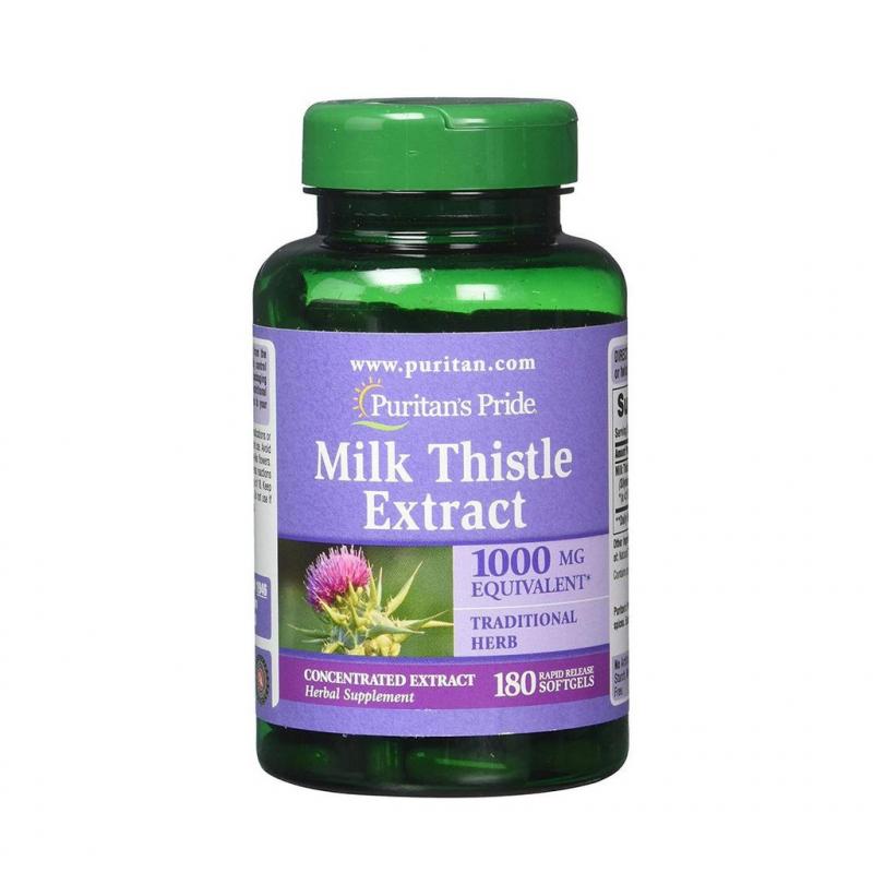 Viên uống giải độc gan cao kế sữa Puritan's Pride Milk Thistle Extract