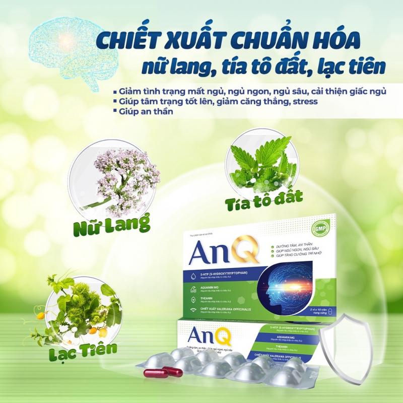 Viên uống hỗ trợ ngủ ngon AnQ