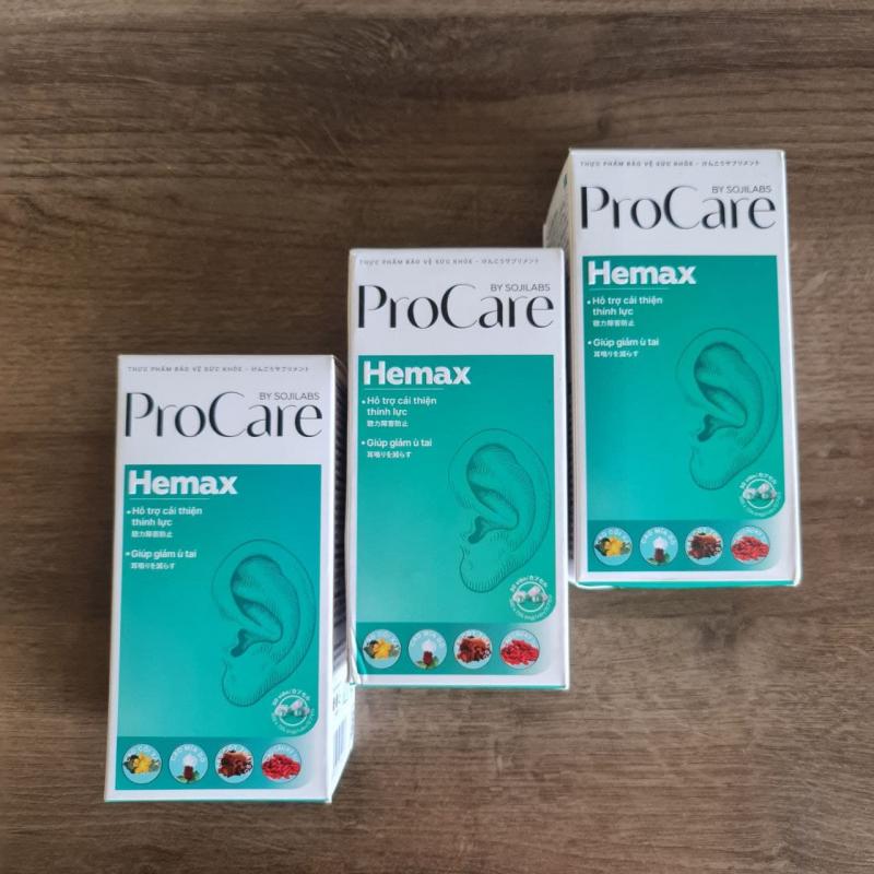 Viên Uống Hỗ Trợ Thính Lực Procare By Sojilabs Hemax