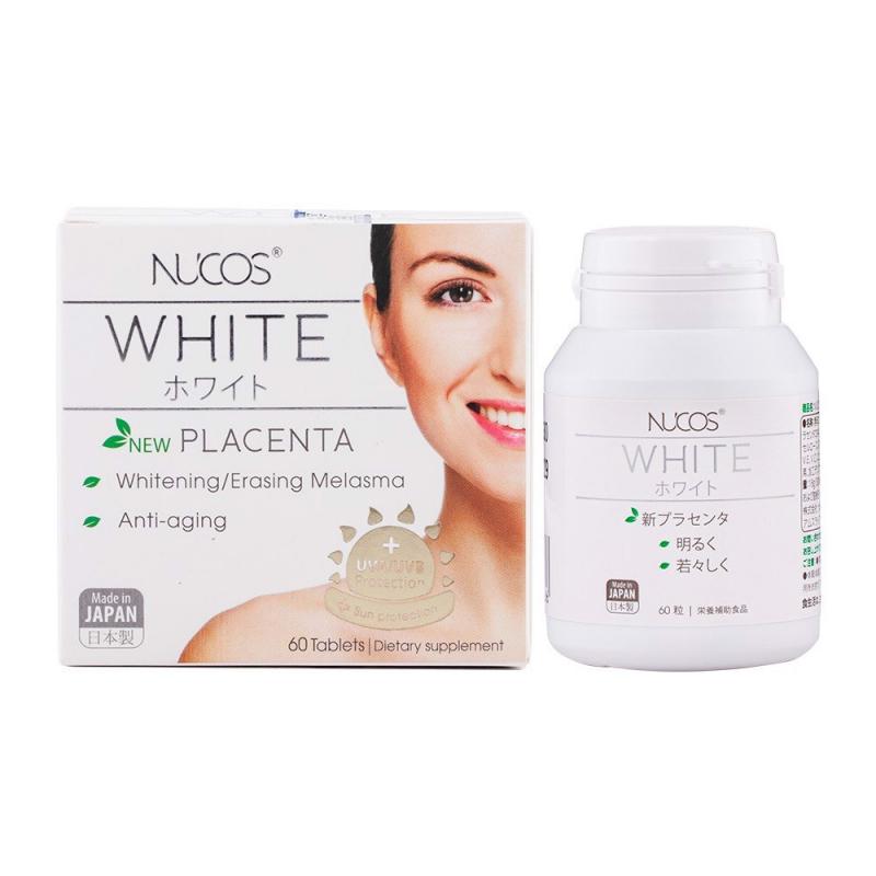 Viên uống trắng da mờ thâm nám Nucos White 60 viên