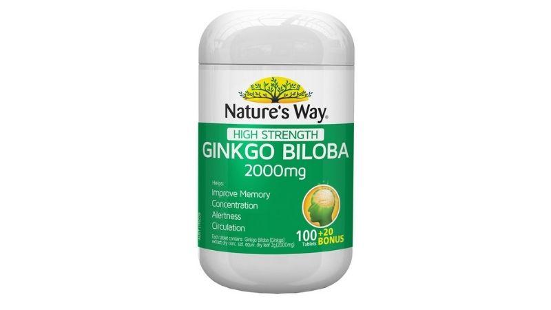 Viên uống tuần hoàn não Nature's Way High Strength Ginkgo Biloba