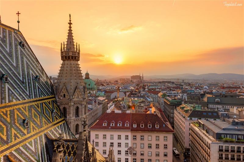 Khung cảnh thanh bình, tươi trẻ khi vào xuân tại Vienna