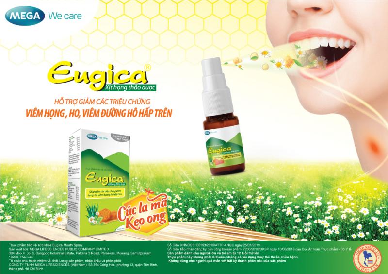 Eugica xịt họng thảo dược