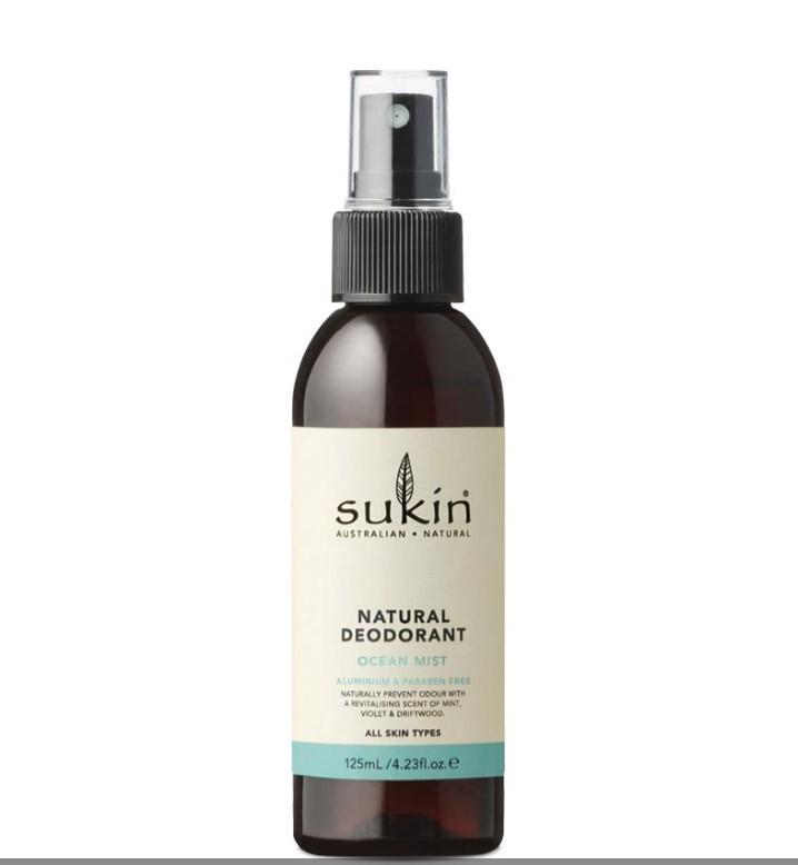 Xịt khử mùi khô thoáng tự nhiên Sukin Natural Deodorant Ocean Mist
