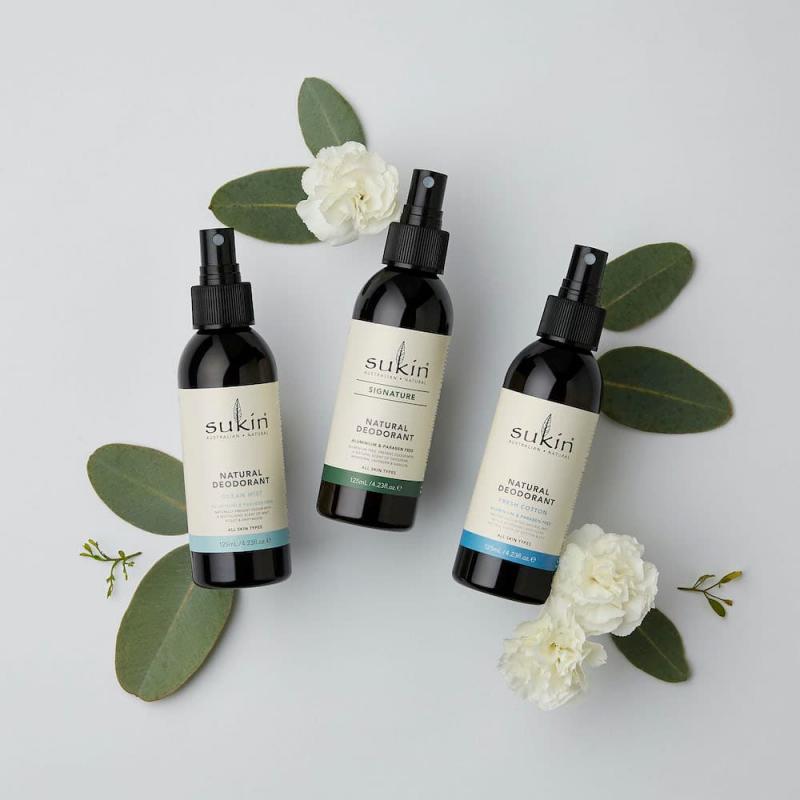 Xịt khử mùi khô thoáng tự nhiên Sukin Natural Deodorant Ocean Mist