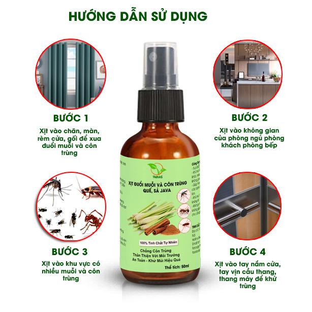 Xịt tinh dầu đuổi muỗi và côn trùng TAMAS